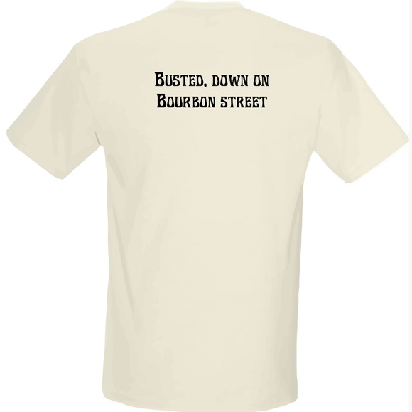 Grateful Dead Jerry Garcia mugshot shirt - Busted Bourbon Street Truckin' NWT - Picture 3 of 5